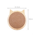 Wall Mounted Cat Scratcher Board With Suction Cup Toy