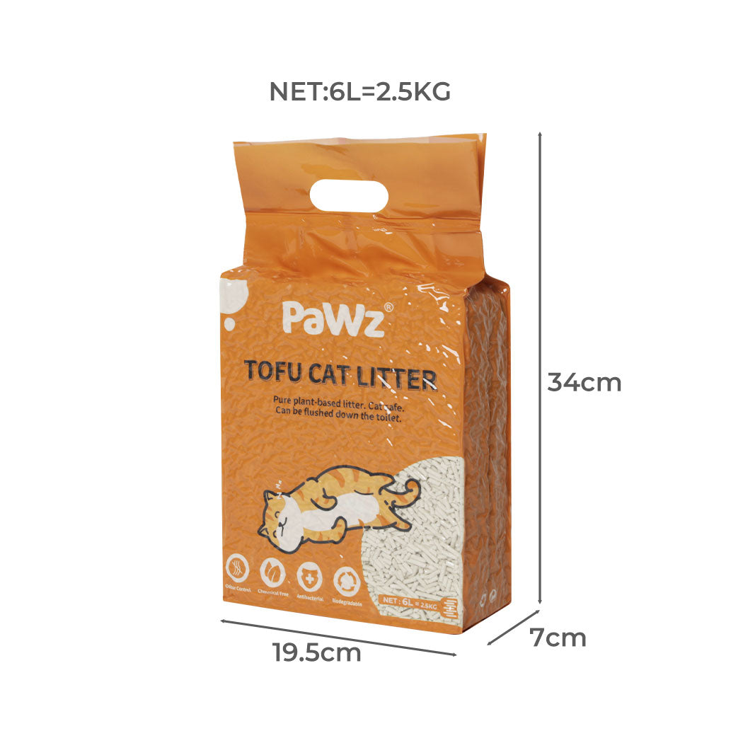 Tofu Cat Litter Clumping Natural - 2.5kg x12